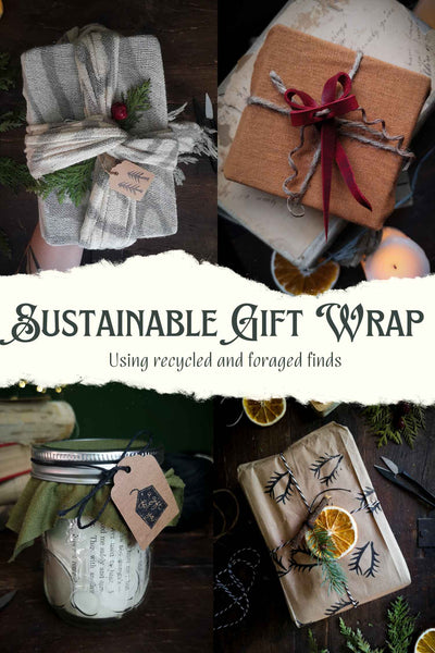 Sustainable Gift Wrap Solutions - Recycled and Foraged Finds