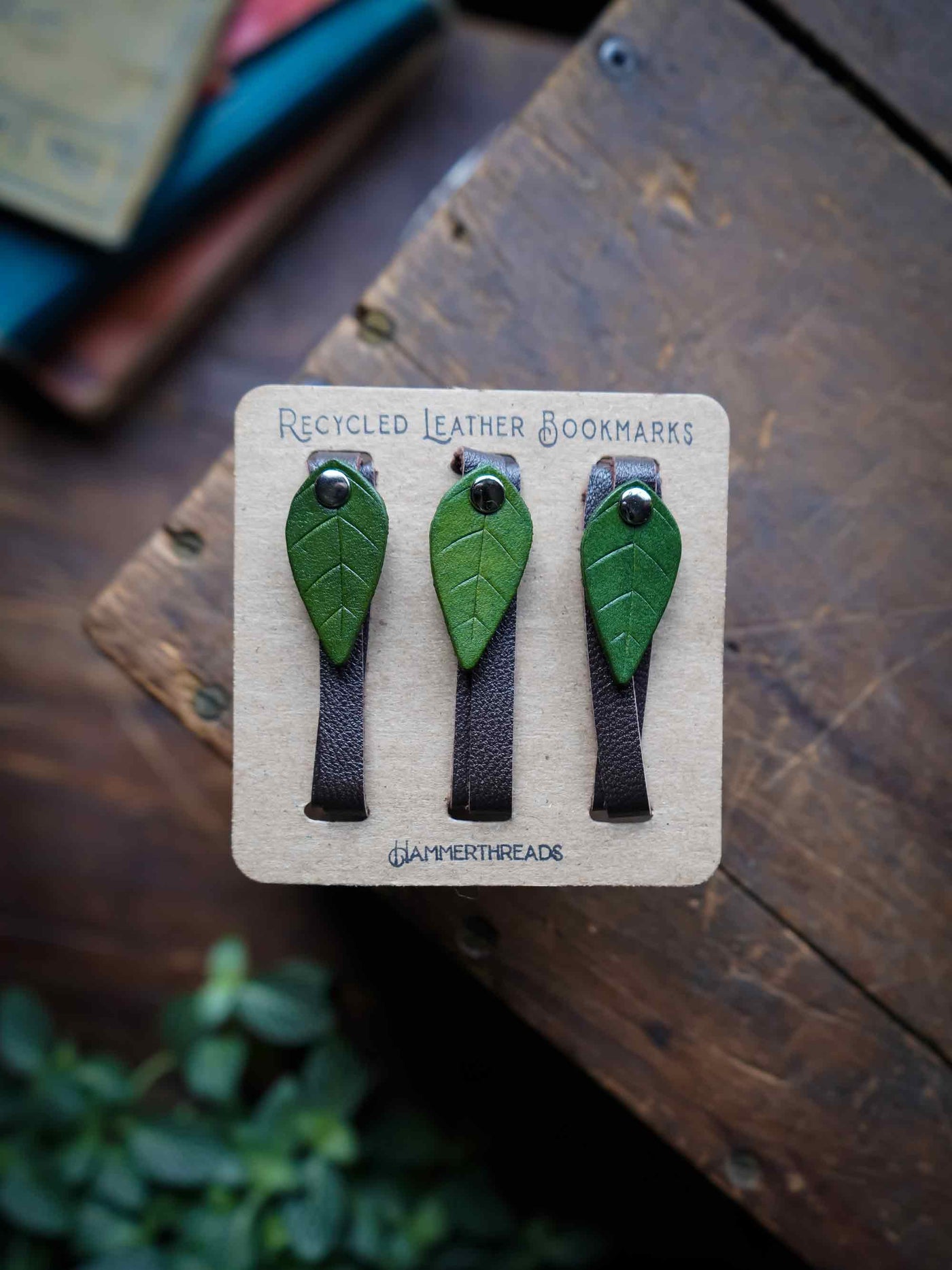 Bookmark Gift Set - Green Leaves