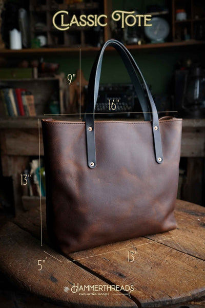 Classic Leather Tote Bag