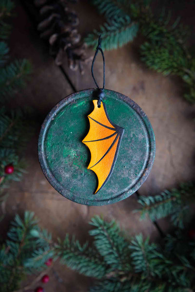 Dragon Wing Leather Ornament