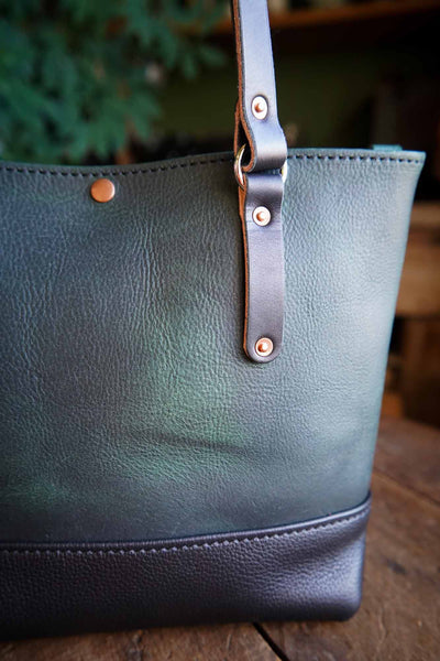 Everyday Leather Tote - Spruce