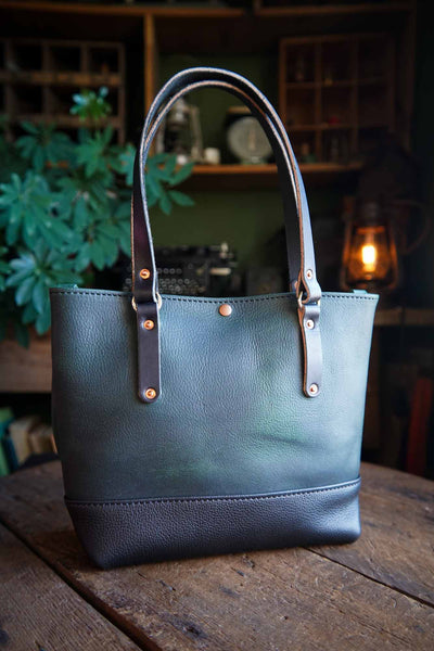 Everyday Leather Tote - Spruce