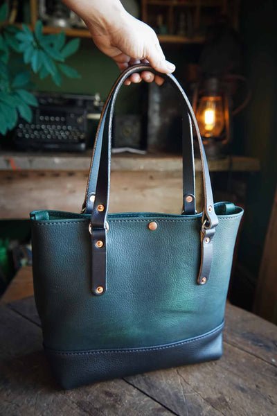 Everyday Leather Tote - Spruce