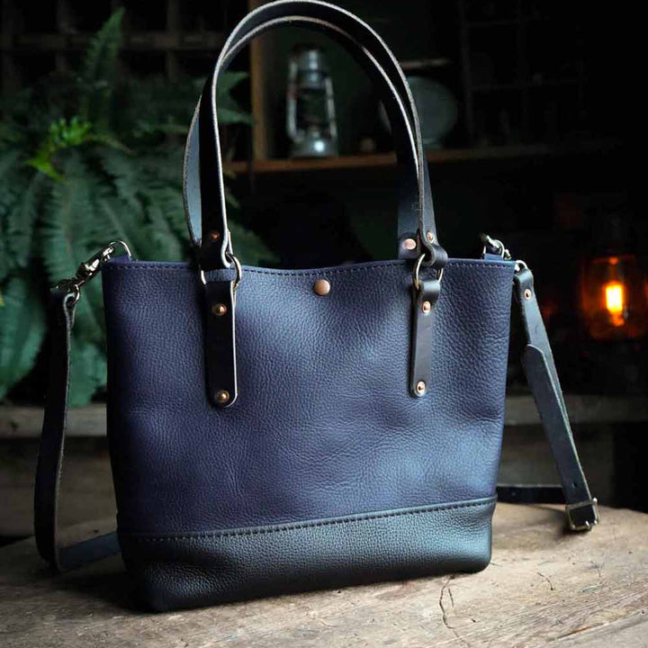 バッグ Workers Leather Handle Tote Bag Navy WORKERS / Leather Handle Tote Medium (Navy) – McFly Online Store