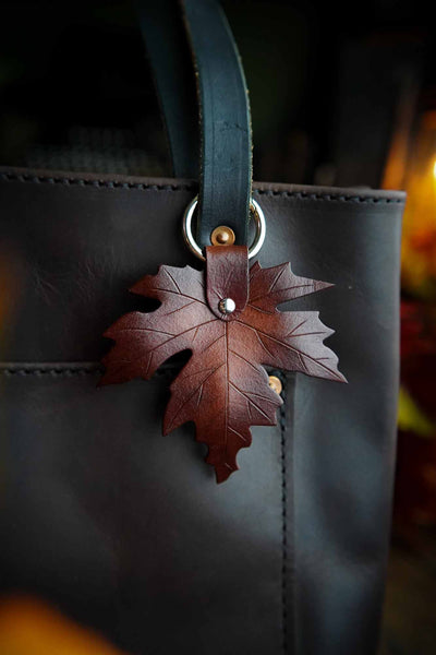 Sugar Maple Leather Bag Charm