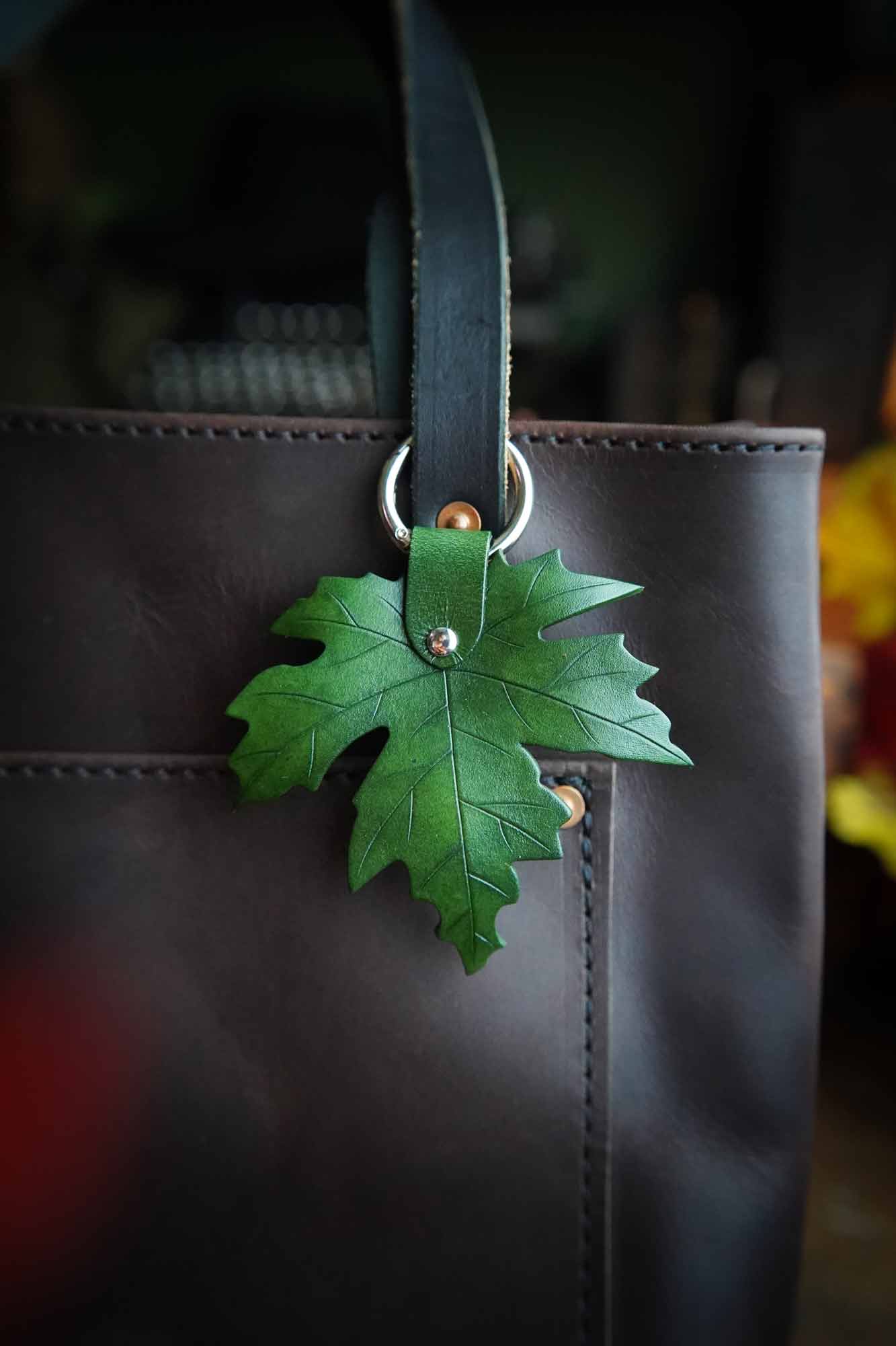 Sugar Maple Leather Bag Charm