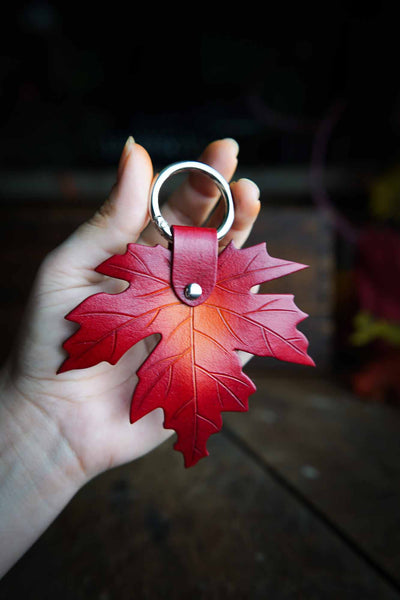 Sugar Maple Leather Bag Charm