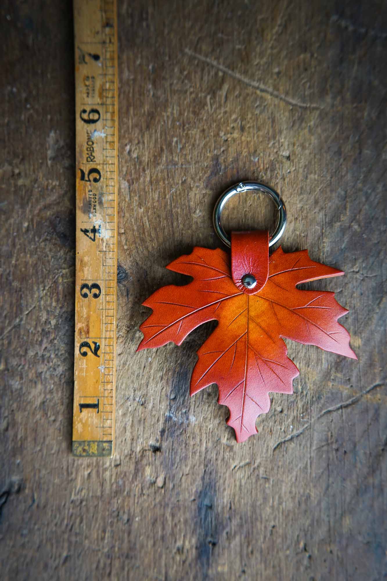 Sugar Maple Leather Bag Charm