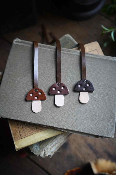 Mushroom Bookmark - Browns