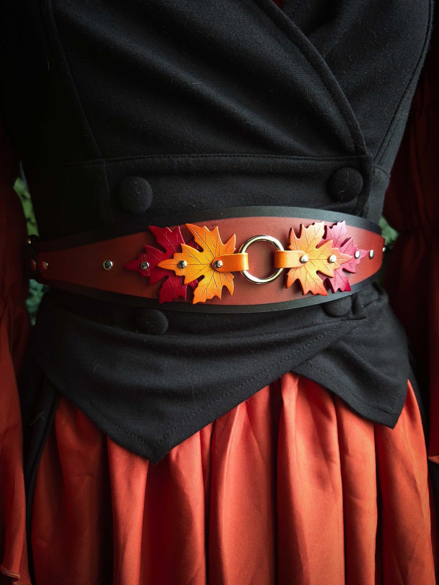 Sugar Maple Waist Belt - Yellow/Red - READY TO SHIP