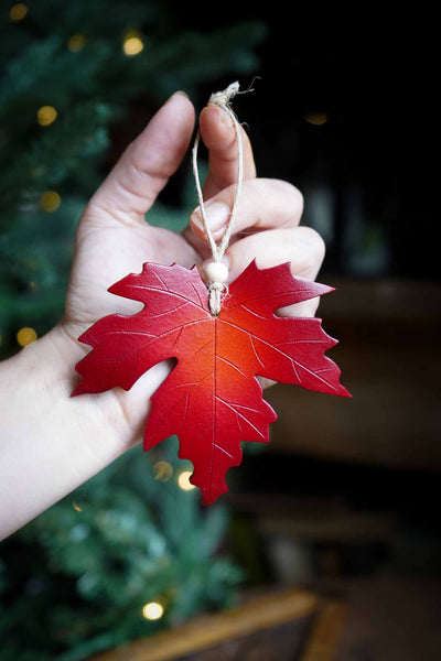 Sugar Maple Leaf Ornament Large