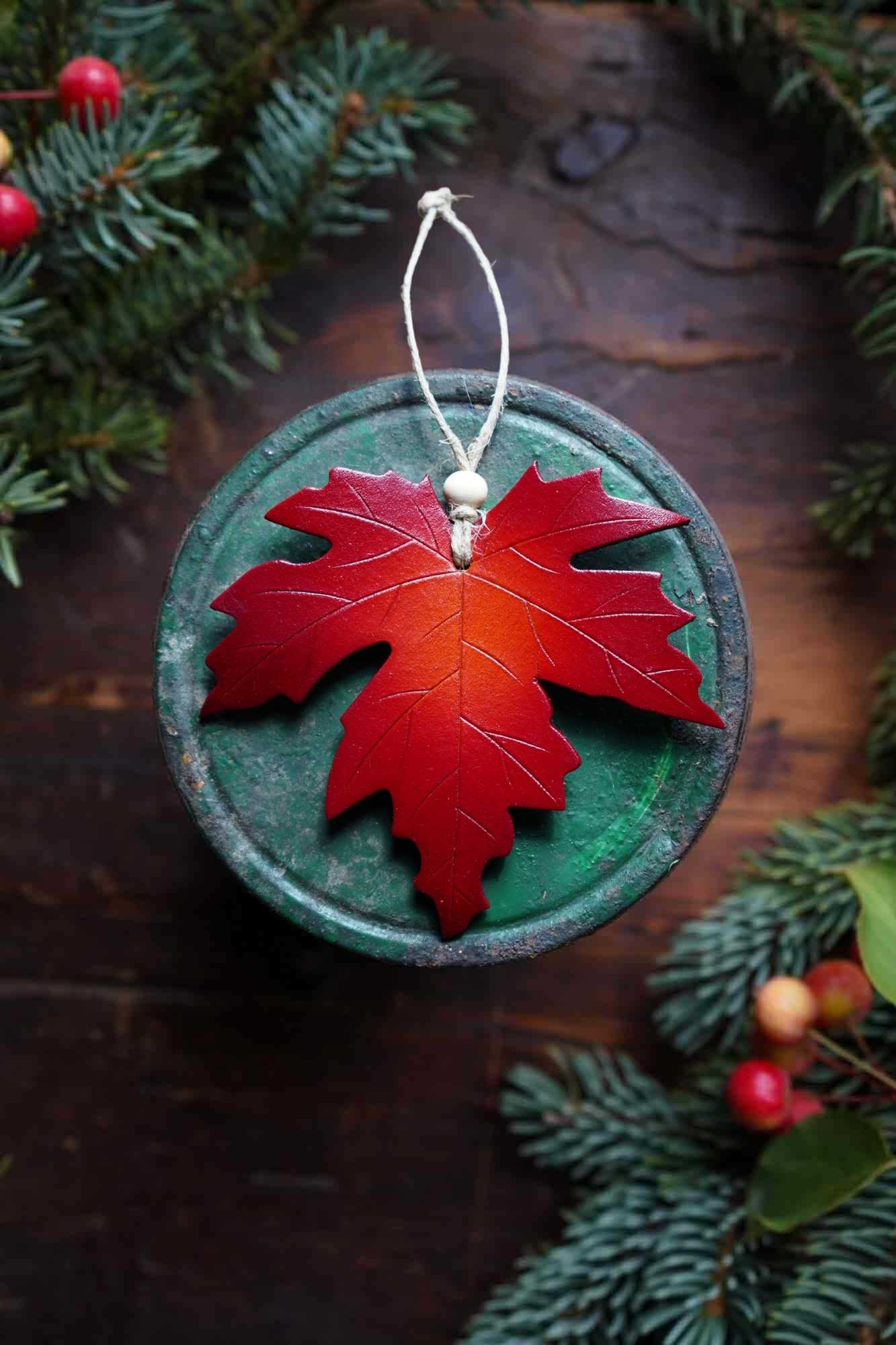 Sugar Maple Leaf Ornament Large