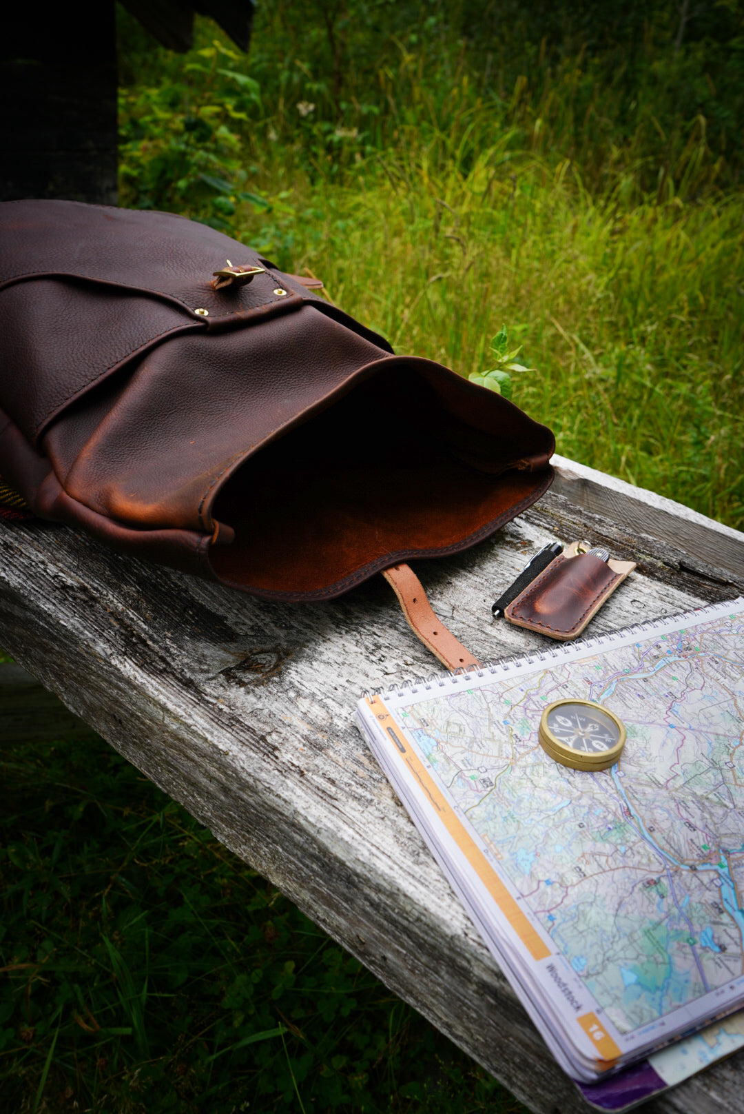 Vinland Pack - Leather Rolltop Backpack