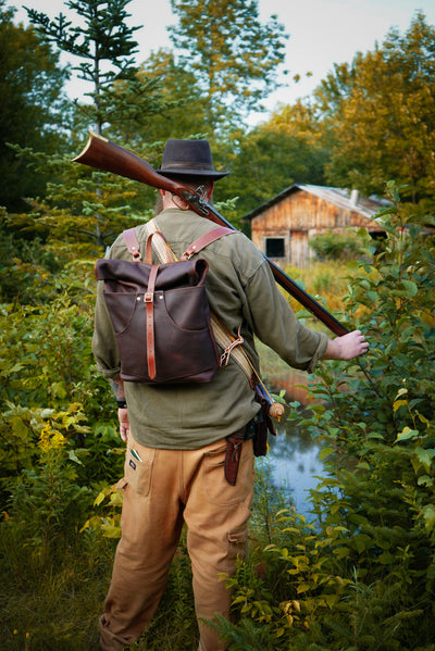 Vinland Pack - Leather Rolltop Backpack