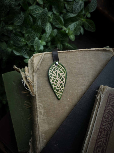 Fittonia Leaf Bookmark - Large Edition