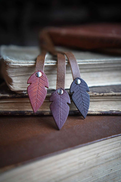 Feather Bookmark - Fall Browns