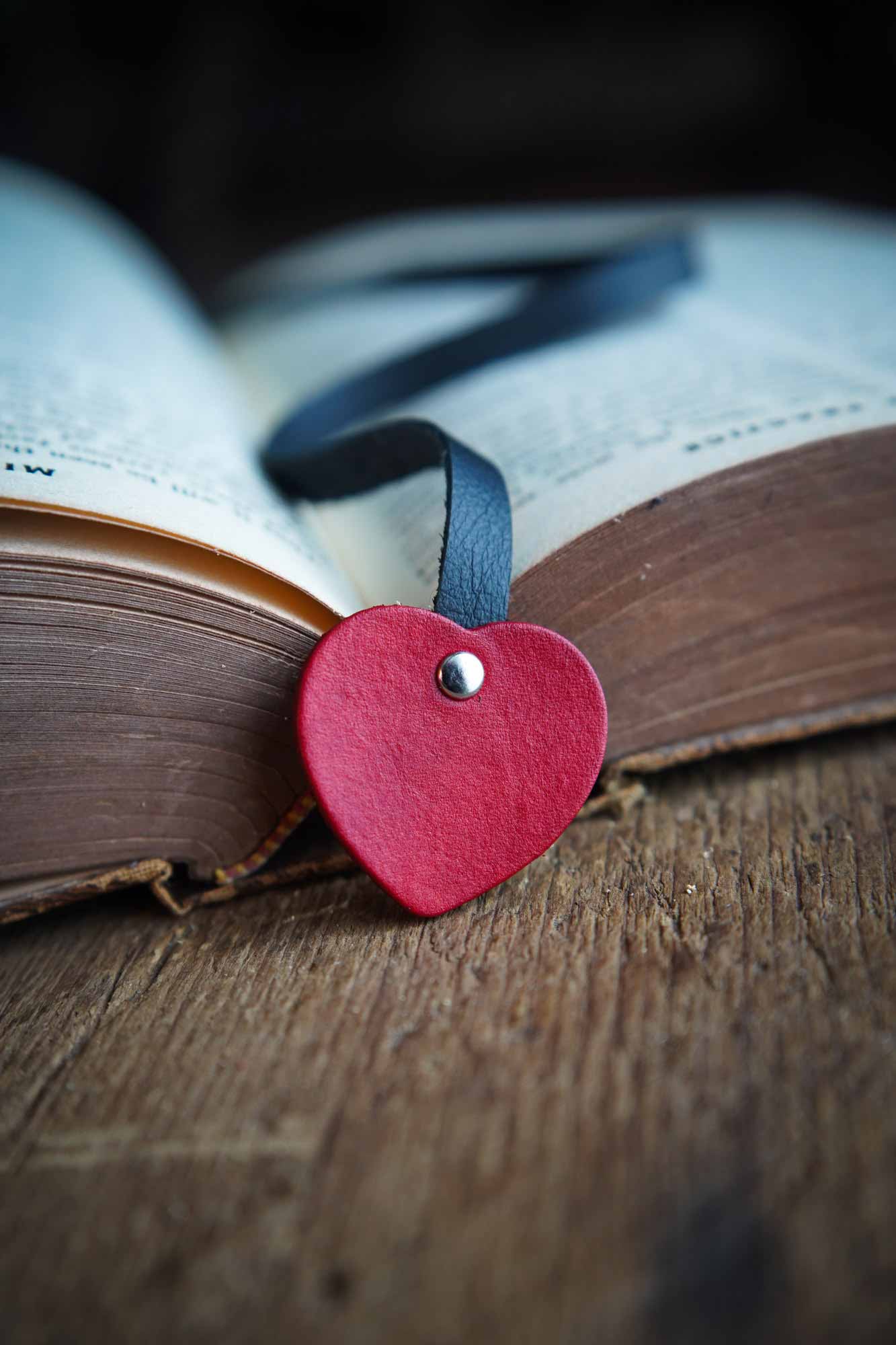 Heart Bookmark - Red