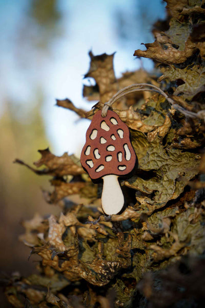 Morel Mushroom Ornament