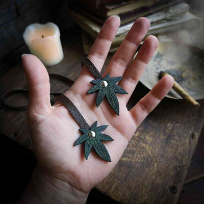 Cannabis Leaf Bookmark