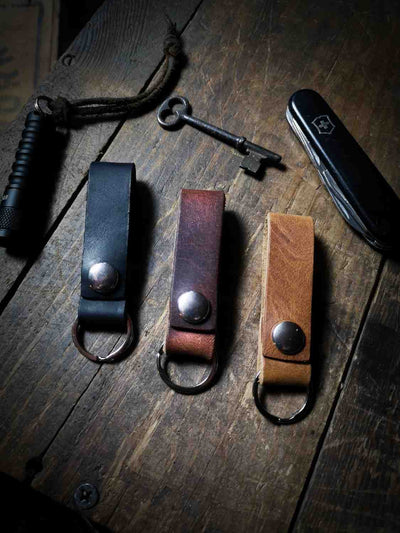 Ring Latch Leather Keychain - Hammerthreads