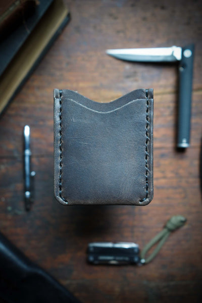 The Faering Leather Card Wallet Handmade In Canada by Hammerthreads
