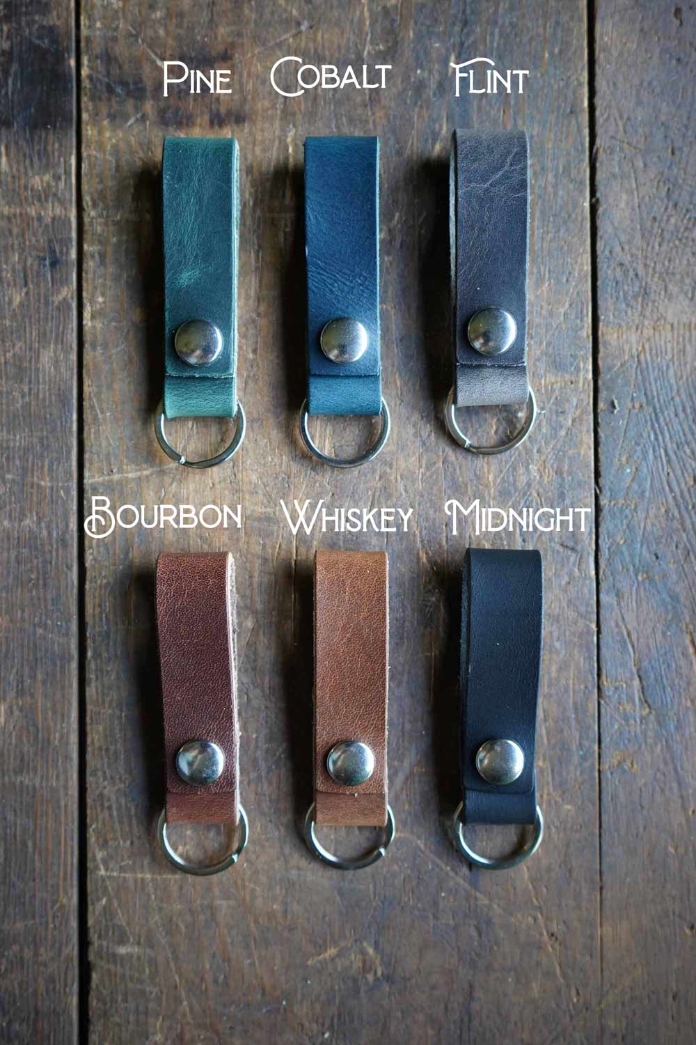 Ring Latch - Leather Keychain - Made In Canada - Hammerthreads