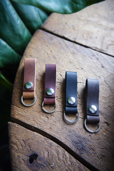 Ring Latch - Leather Keychain